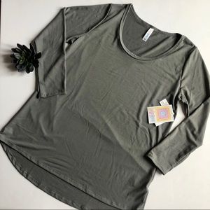 NWT! LuLaRoe Lynnae Gray Long Sleeve.